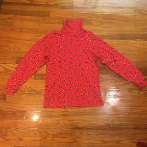 Vintage Disney Mickey Mouse Red Turtleneck Small